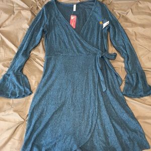 Faux wrap dress